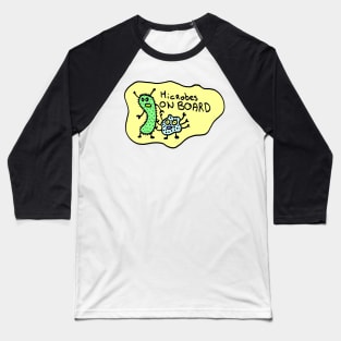 Microbes ON BOARD Baseball T-Shirt